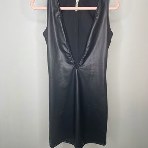 Fux Leather Dress